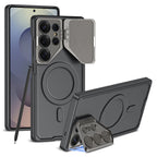 Galaxy S23/S24/S25 Ultra Case, Lens Guard & Shockproof | MagSafe | Black