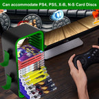 Game Organizer Tower for PS5/Xbox/Switch - 18 Disc Slots and Joystick Hanger