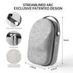 Gray Black Meta Quest 3 VR Durable Anti-Scratch Case - Leather Handle - BeezSpeed