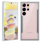 Gray Three-Layer Anti-Fall Shockproof Structure Providing Extra Protection Against Drops And Impacts For Galaxy S22-S24.