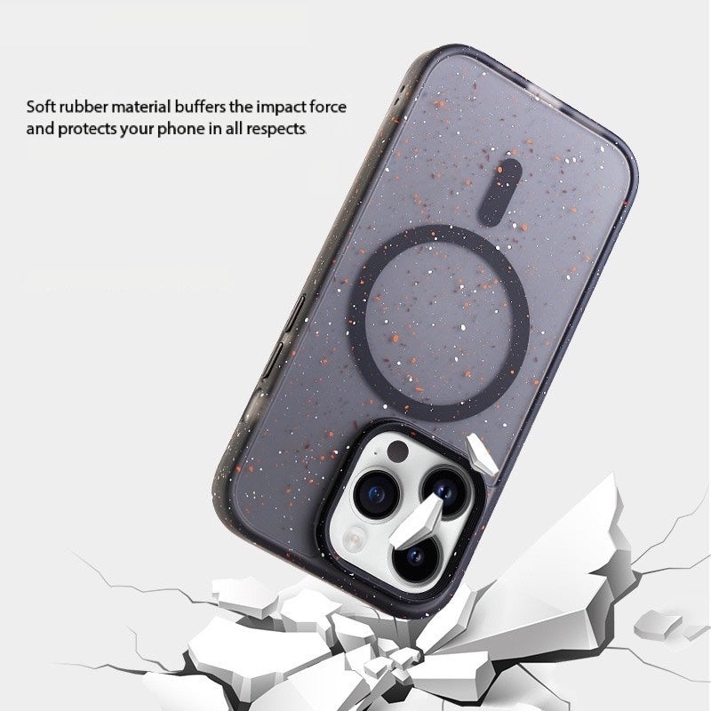 Guard Ink Splash Glitter Case for iPhone 13–16 | MagSafe & Shockproof