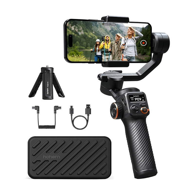 Hohem iSteady M6 3-Axis Gimbal Stabilizer - OLED 360° Rotation | iPhone & Android - BeezSpeed