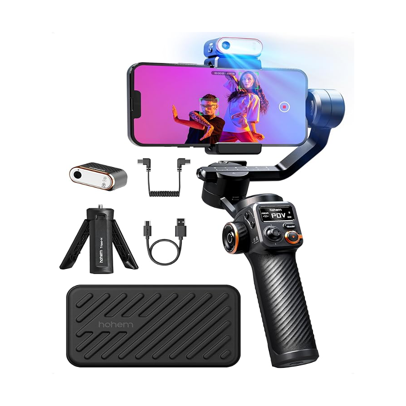 Hohem iSteady M6 3-Axis Gimbal Stabilizer - OLED 360° Rotation Kit | iPhone & Android - BeezSpeed