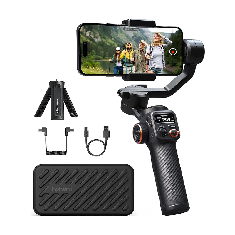 Hohem iSteady M6 3-Axis Gimbal Stabilizer - OLED 360° Rotation | iPhone & Android - BeezSpeed