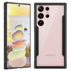 Black Hybrid Metal Silicone Bumper Case Shockproof for Galaxy S22-S24 - BeezSpeed