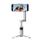 Gray Insta360 Flow AI 3-Axis Gimbal Stabilizer - Portable & Foldable- BeezSpeed