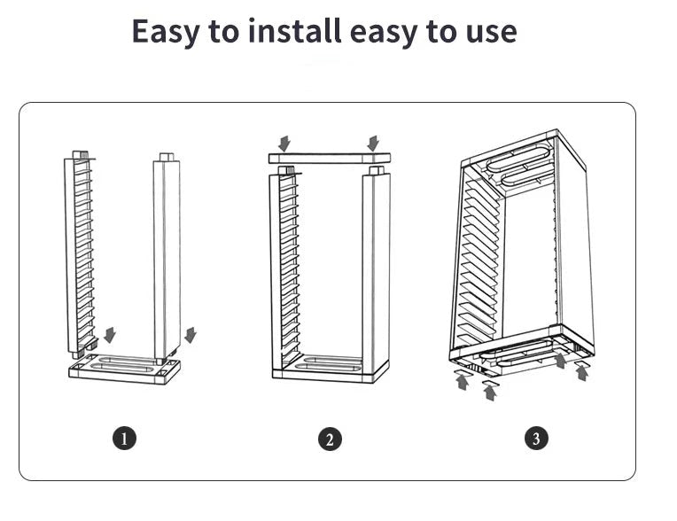 Gaming Disc Storage Rack for PS4, PS5, Xbox with Extra Holder for Controllers and Headphones - Easy Install