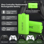 RGB Xbox Series X/S Cooling Fan with Adjustable Speed & Dual USB Ports - Rechargeable Battery