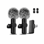 K3 Wireless Lavalier Microphone with Noise Cancellation for iPhone & Android
