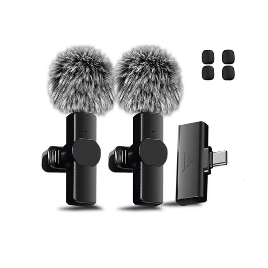 K3 Wireless Lavalier Microphone with Noise Cancellation for iPhone & Android