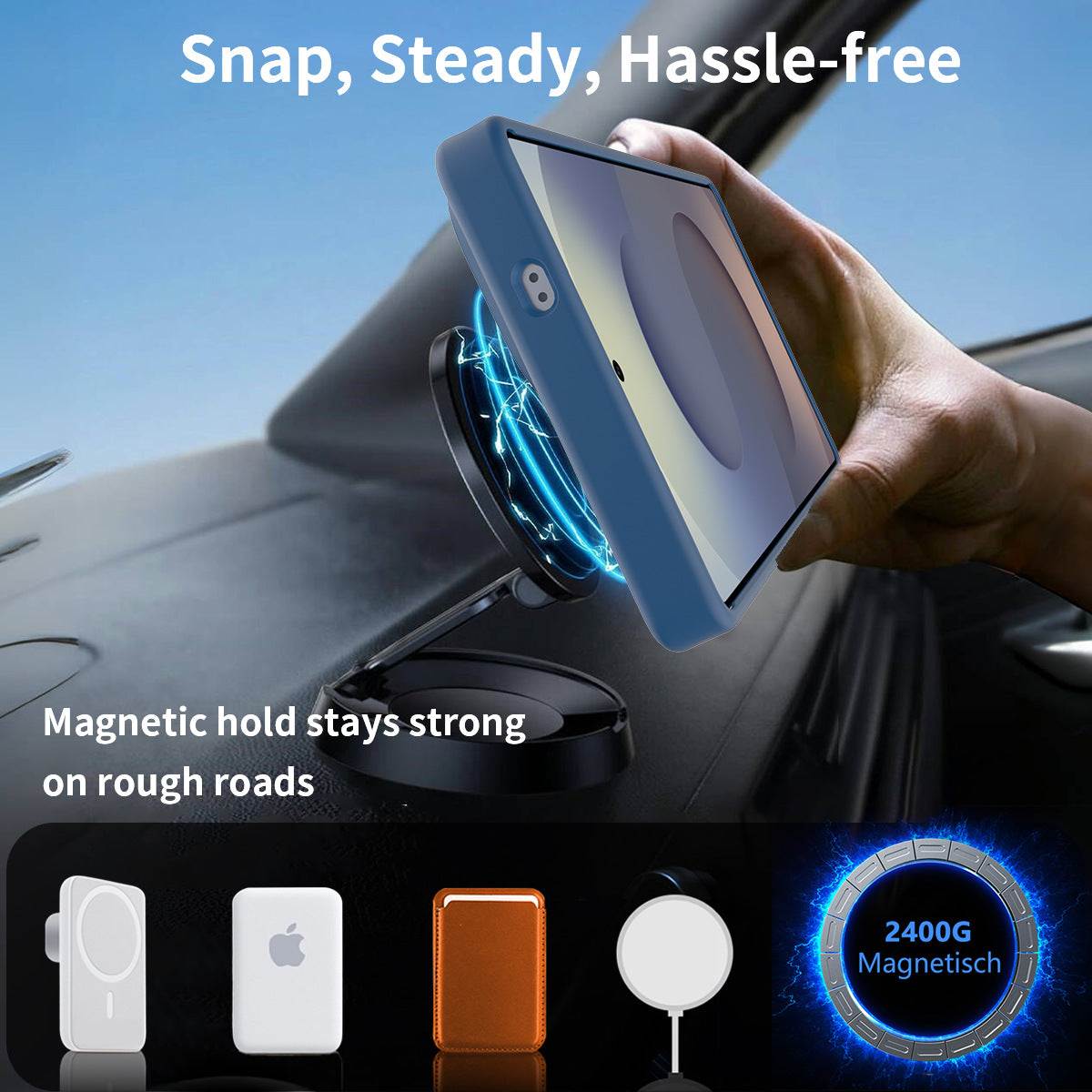 Kickstand Case for Samsung S24/S25 Series – Shockproof & Semi-Transparent | MagSafe | Hassle Free