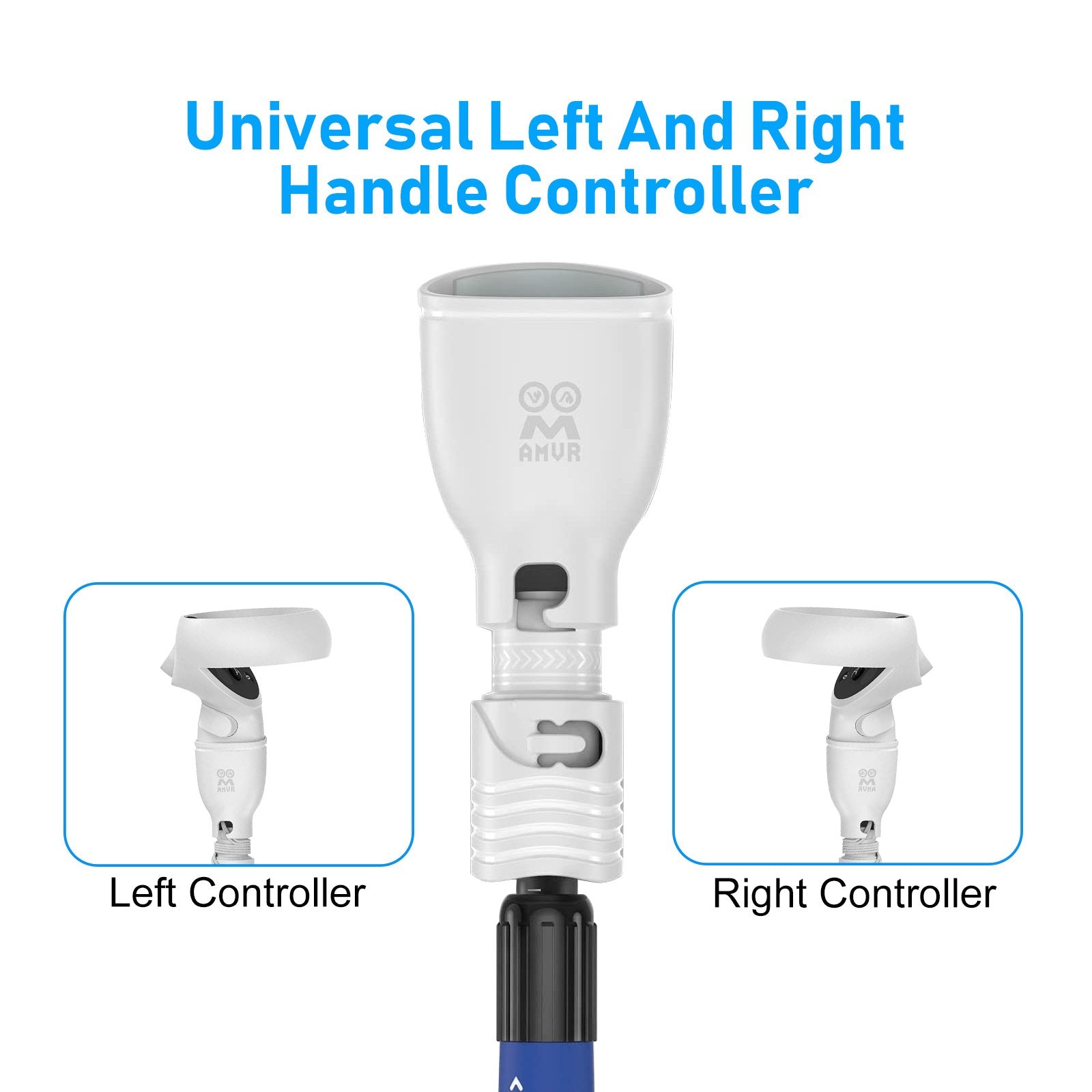 Meta Quest 2 Golf Grip Attachment with Adjustable Length and Secure Controller Protection