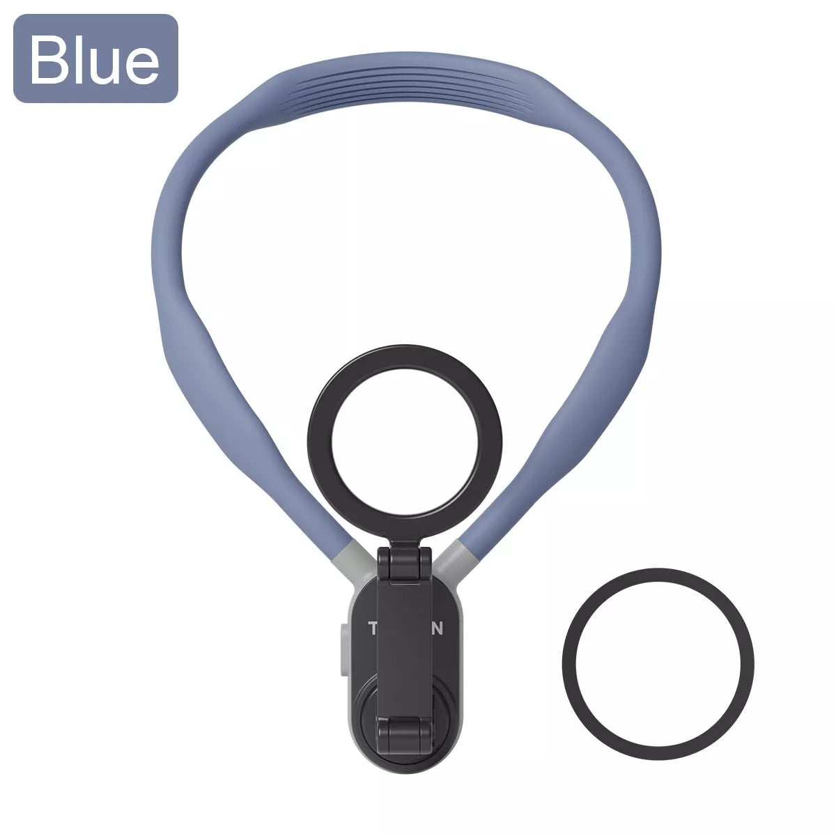 Light Blue Front TELESIN MAX Magnetic Neck Mount for Phones - Hands Free POV/Vlog Holder - BeezSpeed