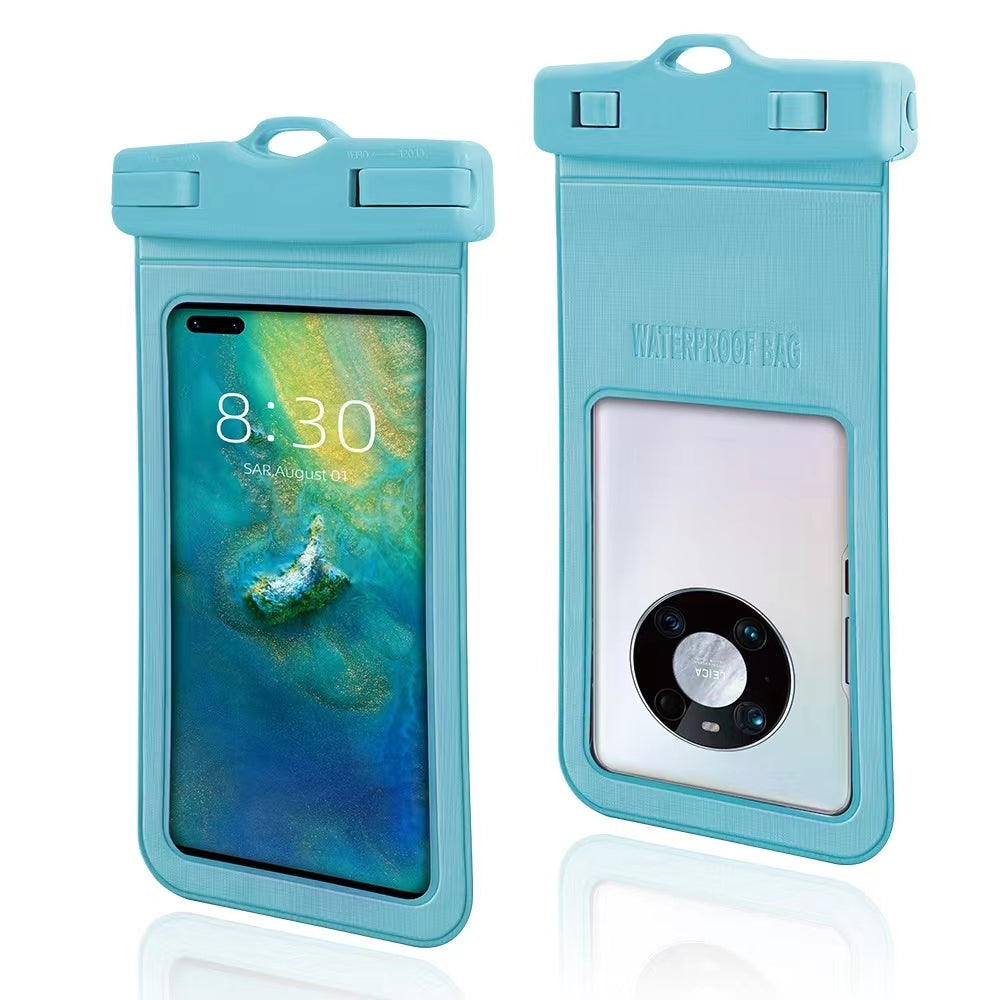 Light Blue Universal Floating Waterproof Phone Case for Beach & Diving up to 6.2" - BeezSpeed