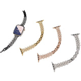Luxury Bling Diamond Apple Watch Band – Adjustable Alloy Bracelet | BeezSpeed