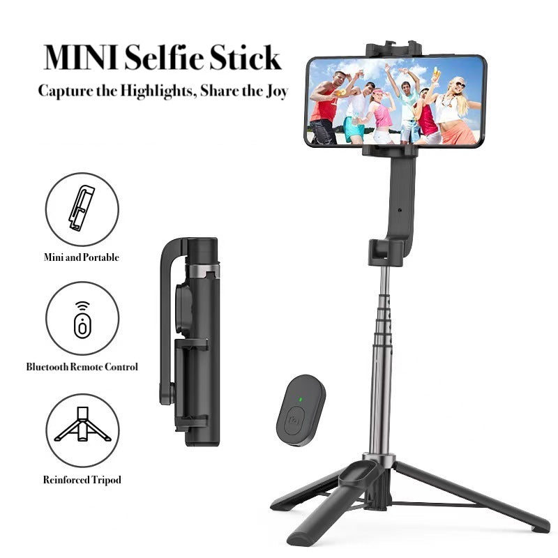 Adjustable Pro360 MIINI Selfie Stick with 360° Rotation and Bluetooth Remote for Vlogging