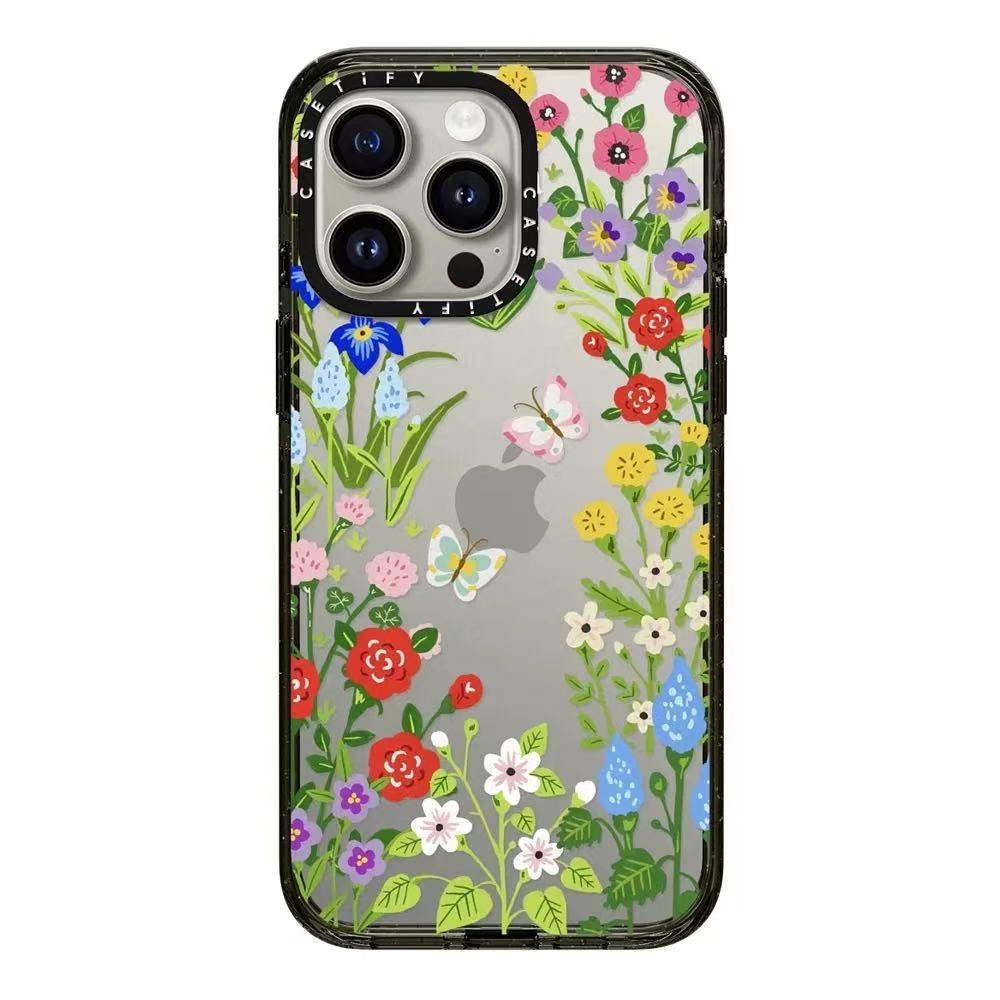 MagSafe BloomButterfly iPhone 14 to 16 Cases – Vibrant Floral Revival | Spring Essence