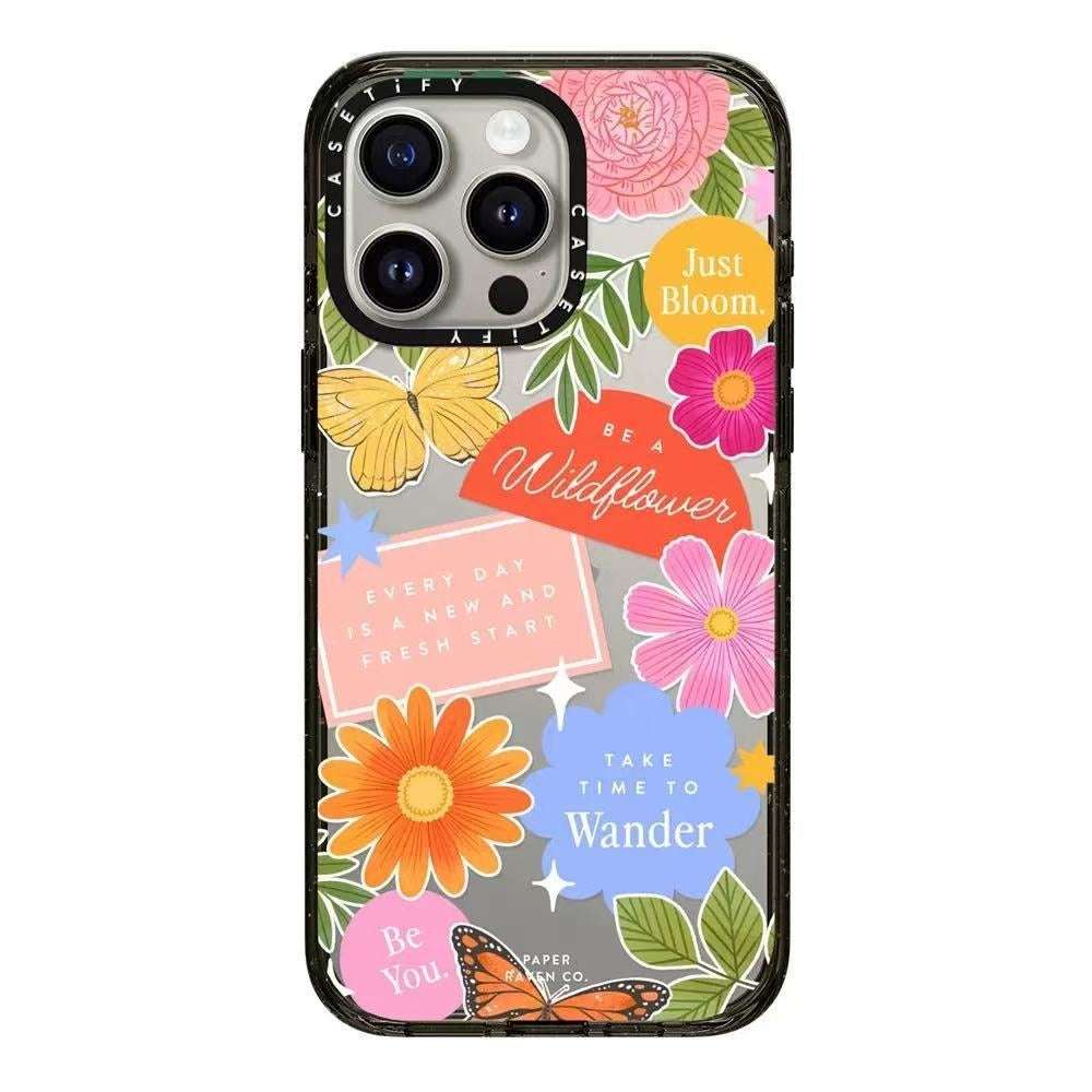 MagSafe BloomButterfly iPhone 14 to 16 Cases – Vibrant Floral Revival | Sunlit Blossom