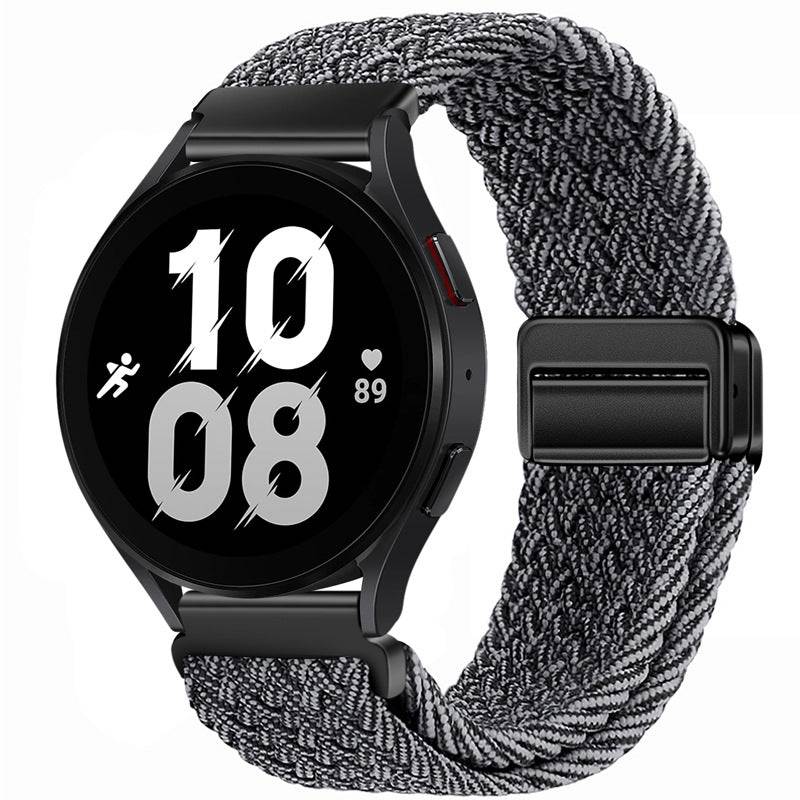 Magnetic Braided Nylon Loop Strap for Samsung Galaxy Watch - Gray