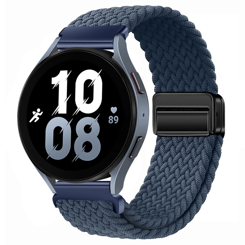 Magnetic Braided Nylon Loop Strap for Samsung Galaxy Watch - Blue