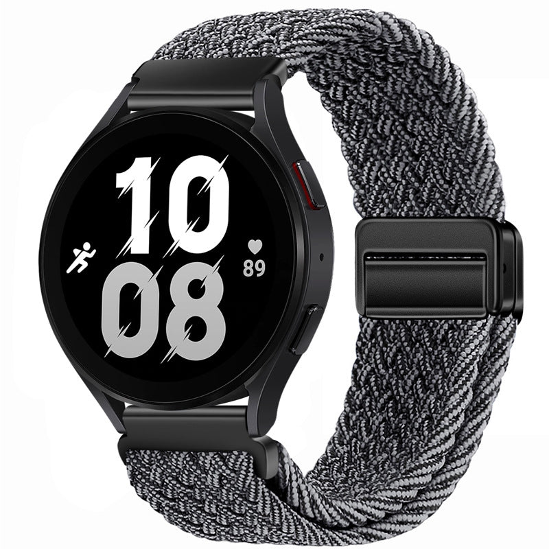 Magnetic Braided Nylon Loop Strap for Samsung Galaxy Watch - Gray