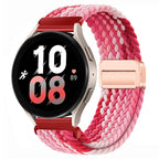 Magnetic Braided Nylon Loop Strap for Samsung Galaxy Watch - Pink