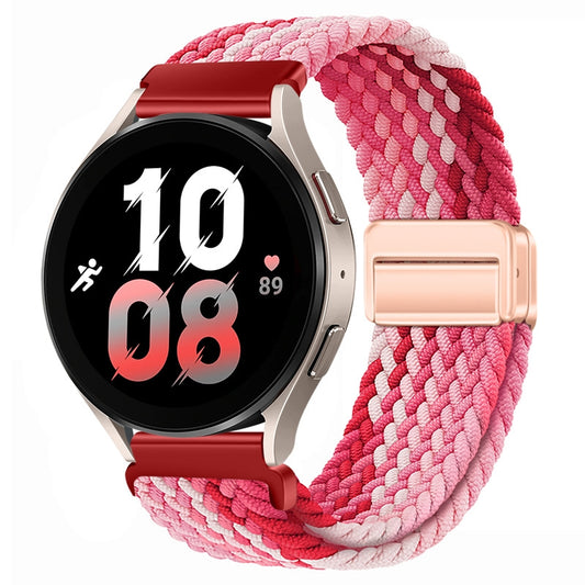 Magnetic Braided Nylon Loop Strap for Samsung Galaxy Watch - Pink