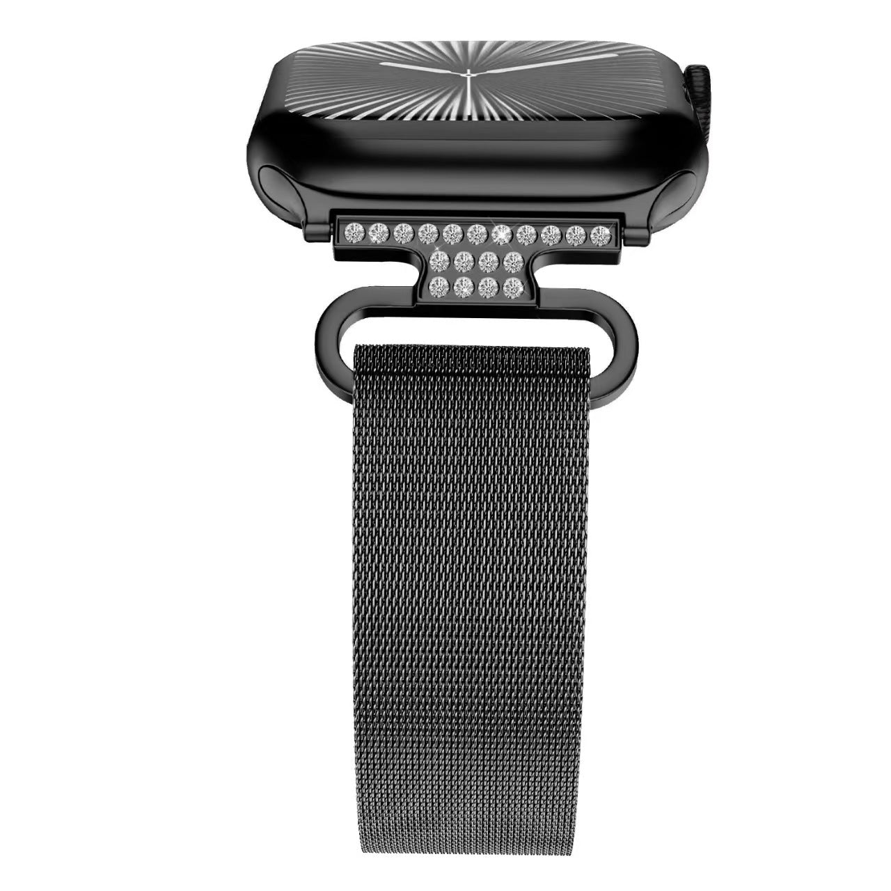 Magnetic Milanese Loop Stainless Steel Band for Apple Watch | Black