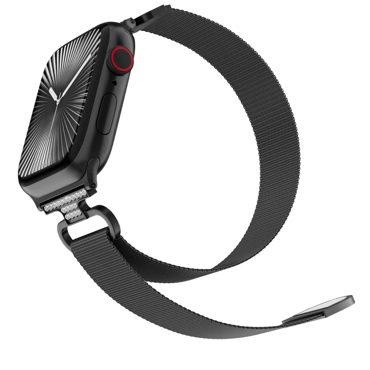Magnetic Milanese Loop Stainless Steel Band for Apple Watch | Black