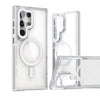 Magnetic Samsung Case S23-S25 Series | Shockproof Transparent Cover | White