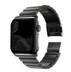 Magnetic Stainless Steel Apple Watch Strap |Premium Aluminum | Black