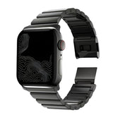 Magnetic Stainless Steel Apple Watch Strap |Premium Aluminum | Black