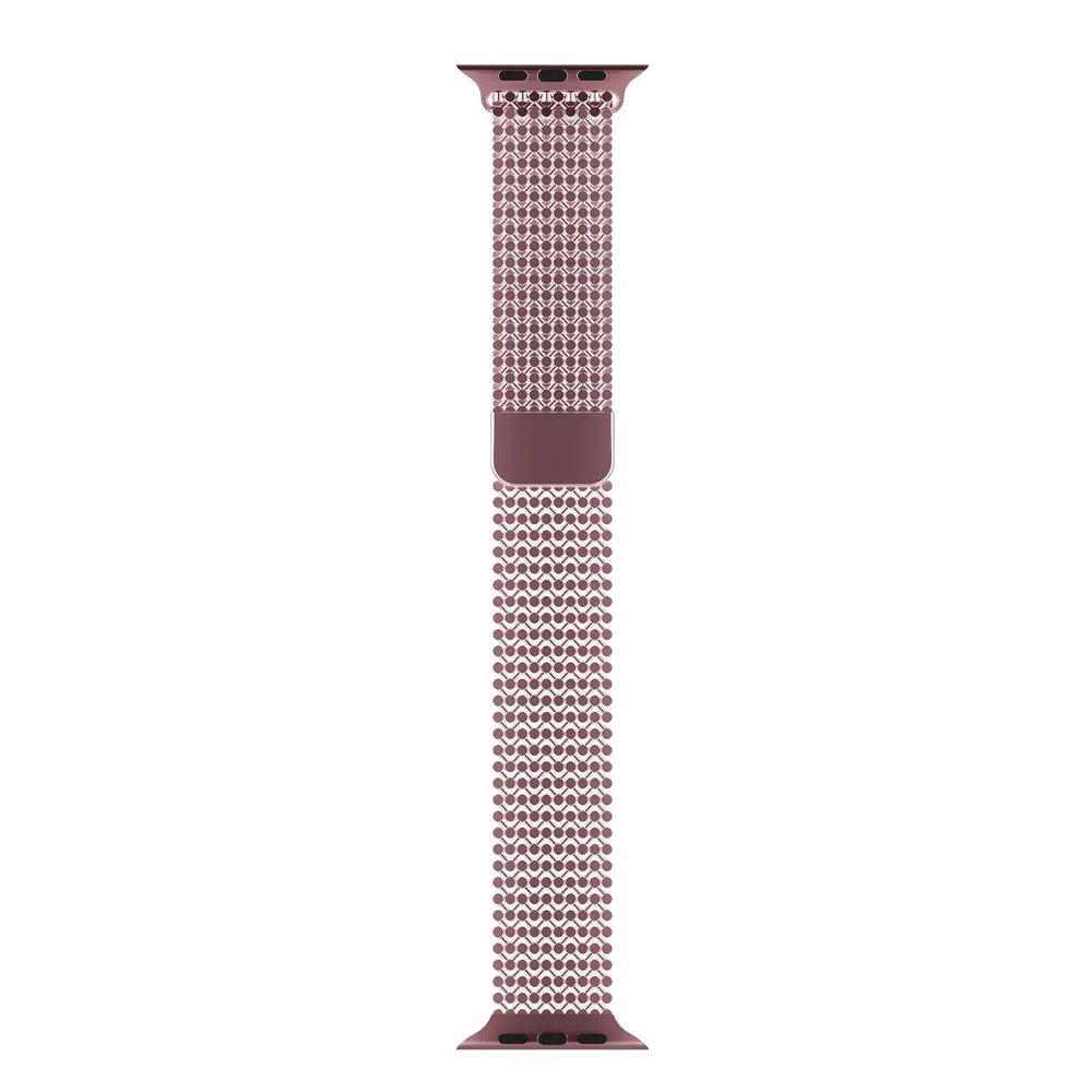 Magnetic Stainless Steel Chain Bracelet for Apple Watch - Rose Gold