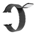 Magnetic Stainless Steel Chain Strap Apple Watch - Black