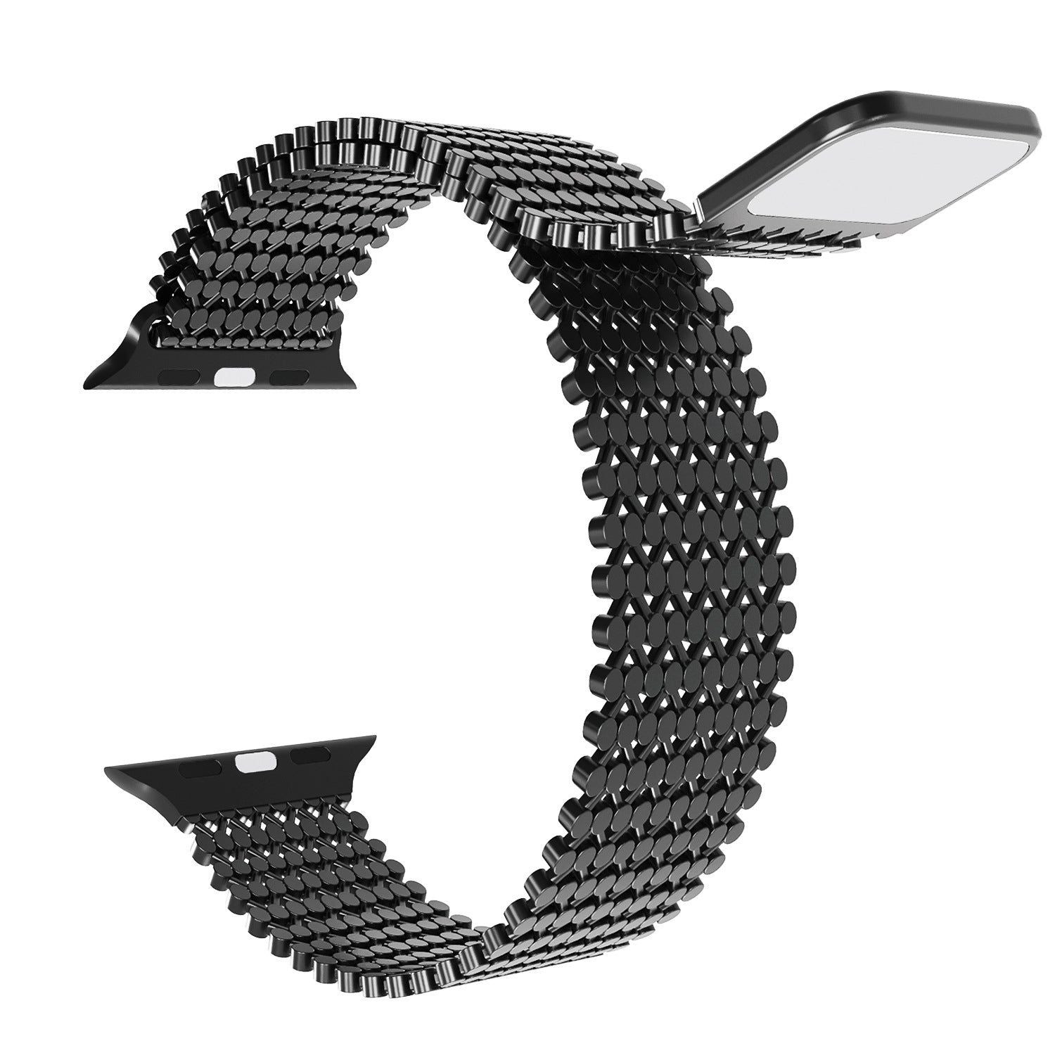 Magnetic Stainless Steel Chain Strap Apple Watch - Black