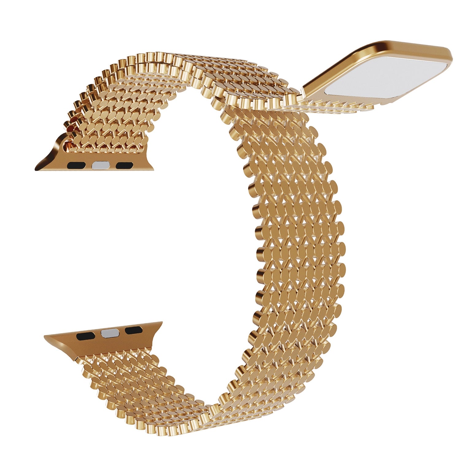Magnetic Stainless Steel Chain Strap Apple Watch - Gold