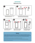 Method of Use Portable Floating Waterproof Phone Case for Safe Use in Beach, Diving, and Fishing