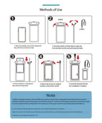 Method of Use Portable Floating Waterproof Phone Case for Safe Use in Beach, Diving, and Fishing
