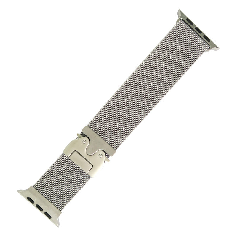 Milanese Metal Strap for Apple Watch Series 1–10, SE & Ultra 38–49mm | White Band