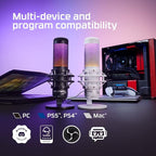 Selectable Polar Patterns on HyperX QuadCast S Microphone for Versatile Audio Capture