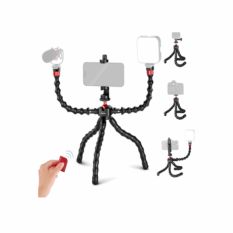 NEEWER T91 Flexible Tripod - Dual Magic Arms for Vlogging & Cameras - BeezSpeed