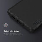 Nillkin Frosted Shield Pro Case for iPhone 14 Series – Matte Hard Back, Soft TPU Edge | Black Salient Point Design 