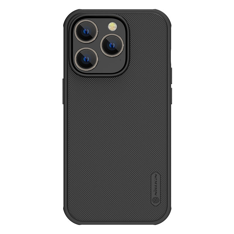 Nillkin Frosted Shield Pro Case for iPhone 14 Series – Matte Hard Back, Soft TPU Edge | Black