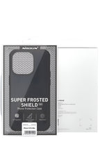 Nillkin Frosted Shield Pro Case for iPhone 14 Series – Matte Hard Back, Soft TPU Edge | Black Package