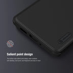 Nillkin Frosted Shield Pro Case for iPhone 14 Series – Matte Hard Back, Soft TPU Edge | Black Salient Point Design 