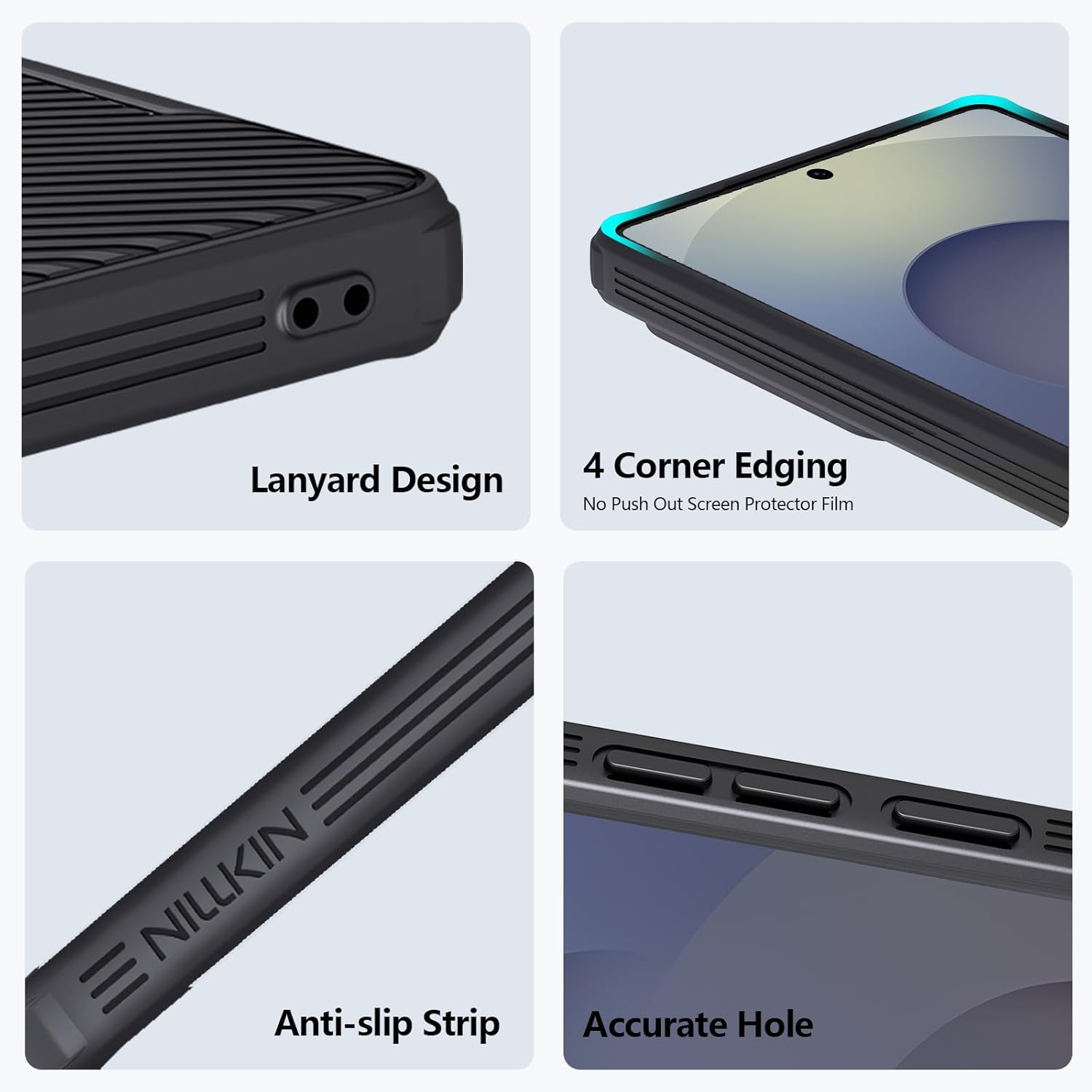 Nillkin MagSafe Case for Samsung S25 Series – Drop Protection | 4 Corner Edging+Anti Slip+Accurate Hole