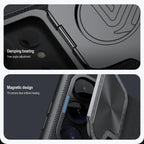 Nillkin Textured Grip Protective Case for Samsung S24 Ultra | MagSafe | Free Angle Adjustment Fit Camera Lens Without Loosing