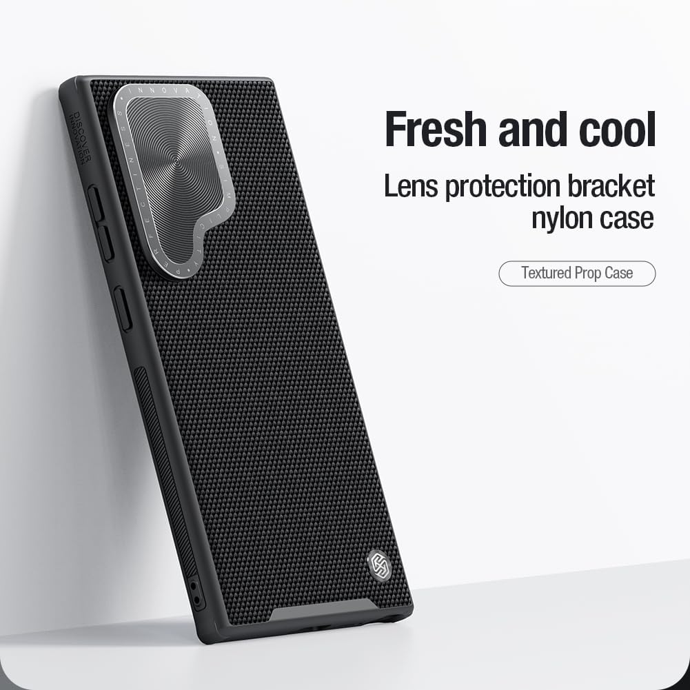 Nillkin Textured Grip Protective Case for Samsung S24 Ultra | MagSafe | Lens Protection Bracket Nylon Case