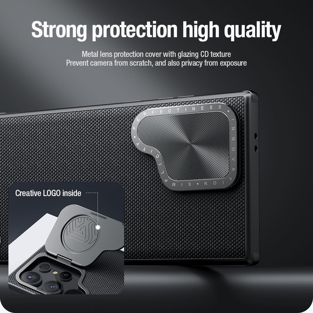 Nillkin Textured Grip Protective Case for Samsung S24 Ultra | MagSafe | Metal Lens Protection Cover
