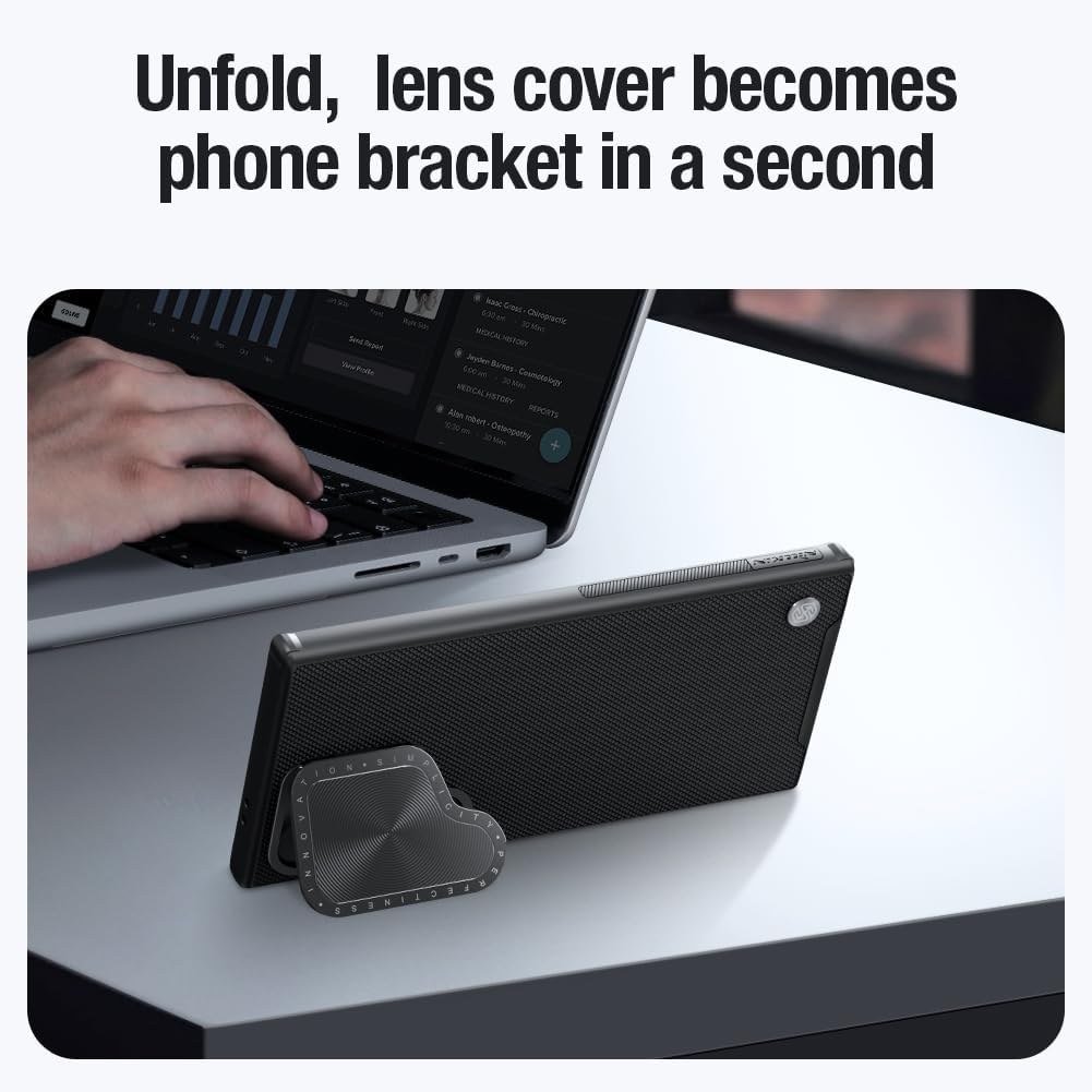 Nillkin Textured Grip Protective Case for Samsung S24 Ultra | MagSafe | Phone Case Bracket